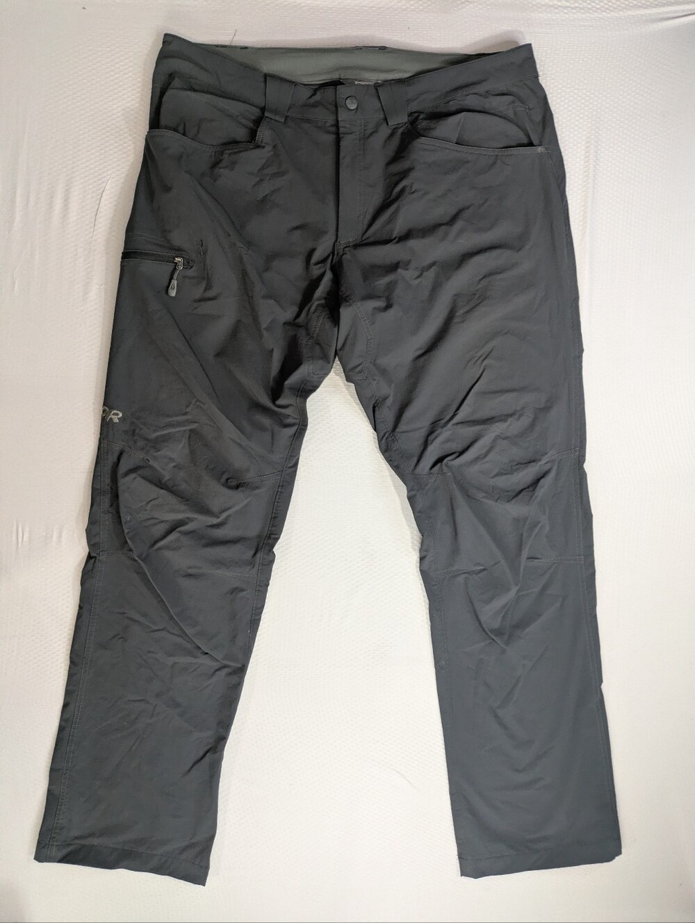 Outdoor Research Pants Mens 38x34 Gray Voodoo Softshell Hiking Climbing Stretch
